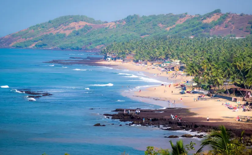 Anjuna Beach cliff views